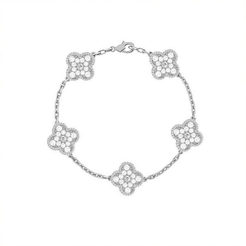 Four leaf clover bracelet