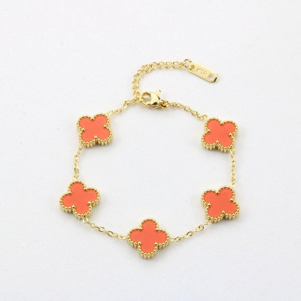 Four leaf clover bracelet