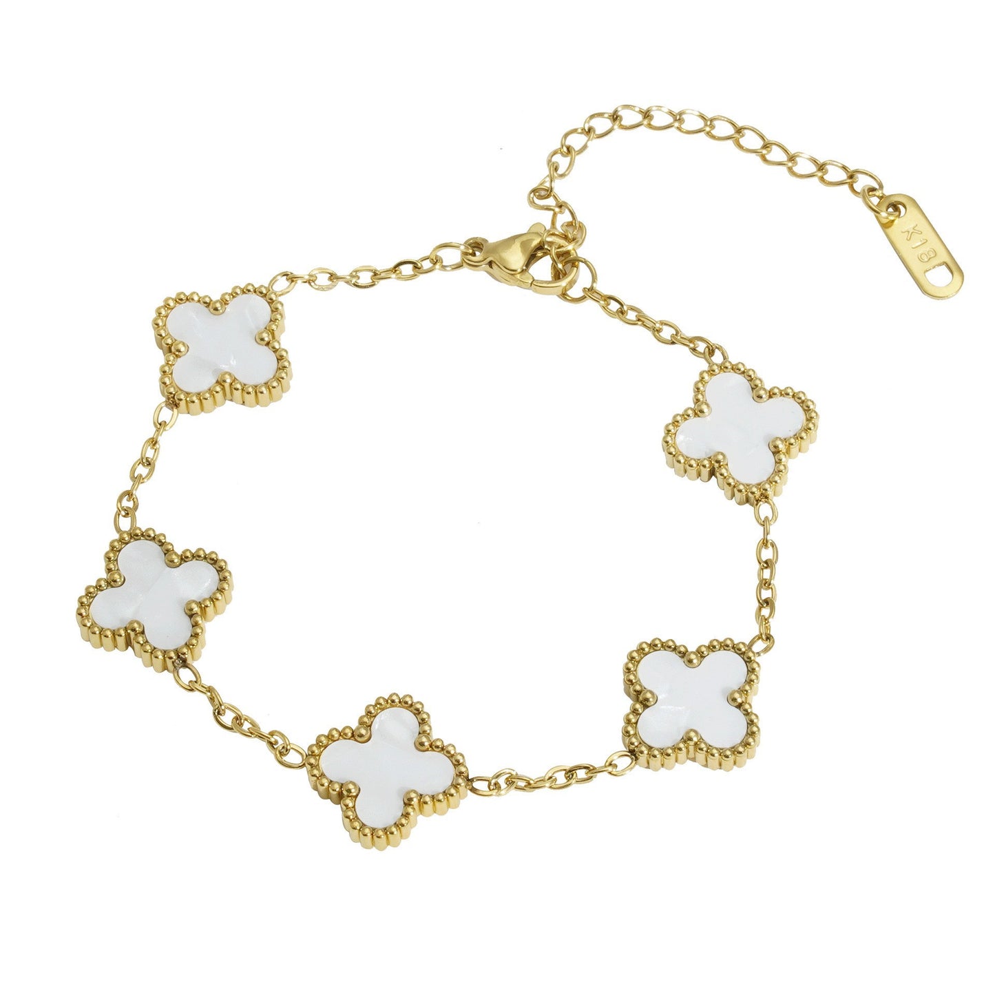 Four leaf clover bracelet