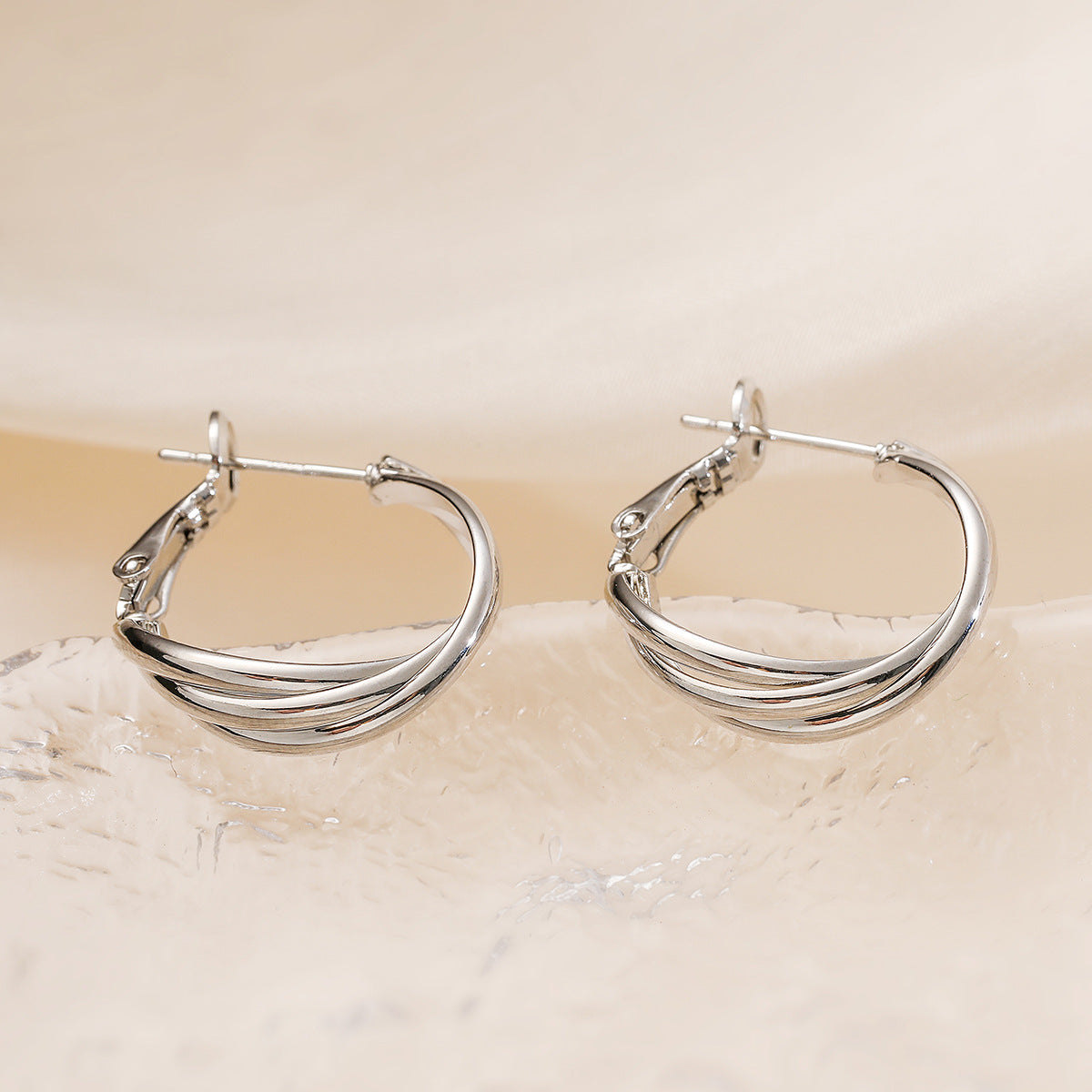 Geometric Big Hoop Earrings