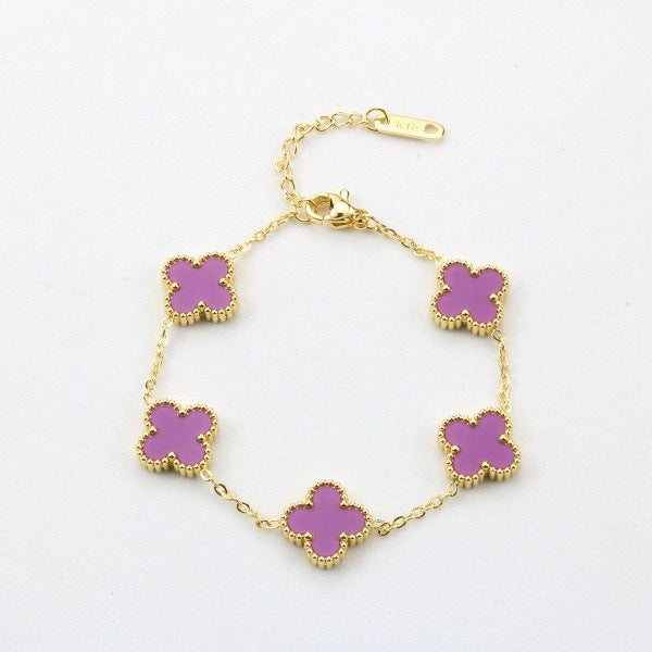 Four leaf clover bracelet