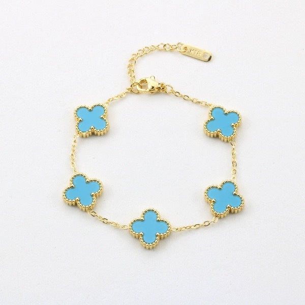 Four leaf clover bracelet