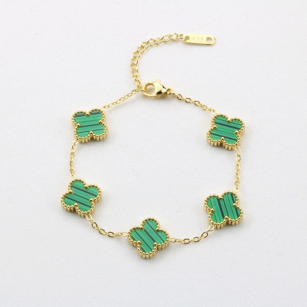 Four leaf clover bracelet