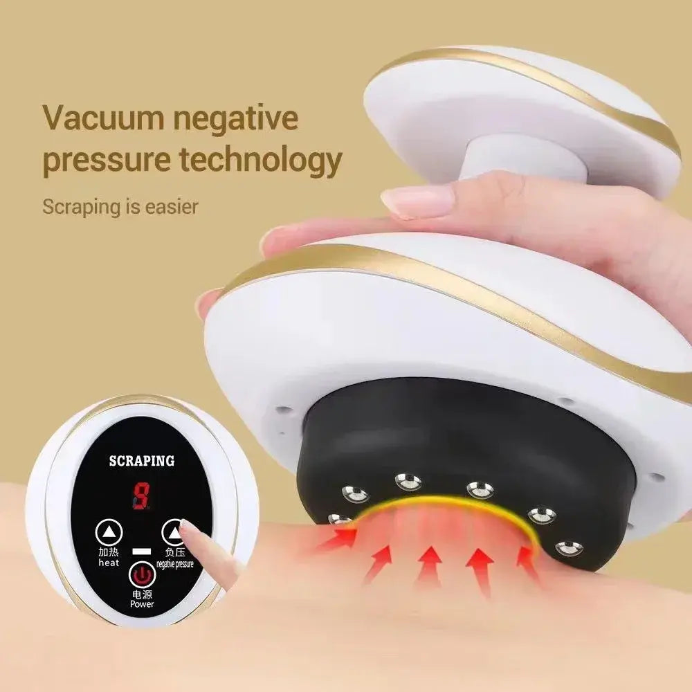 Electric cupping and scraping instrument